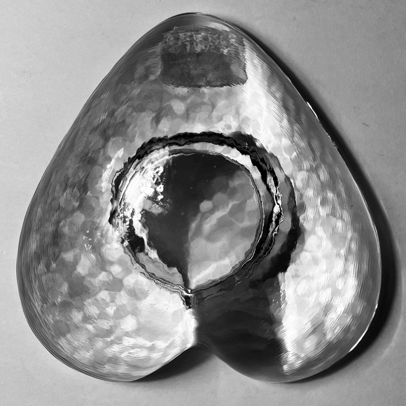 SIMON PEARCE Large HEART VOTIVE Candle Holder / FINE AMERICAN CRYSTAL / Signed - Picture 4 of 9